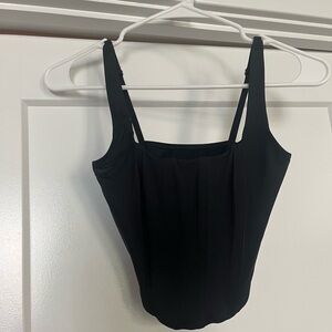 Gilly Hicks Cropped Corset Top - Black - Size Small - New with Tags